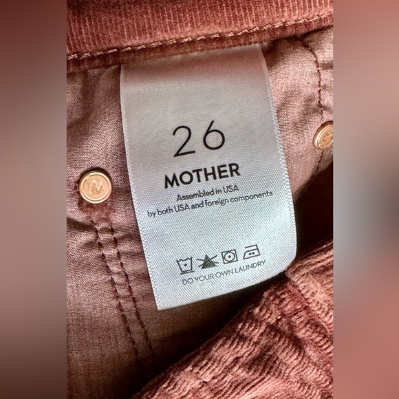 Mother Corduroy Mid Rise The Maven Ankle Pants Hopscotch Aztec Brown NWT - Picture 9 of 16